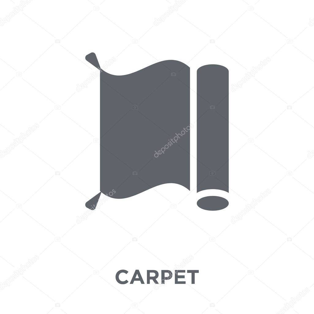 Carpet icon. Carpet design concept from Furniture and household collection. Simple element vector illustration on white background.