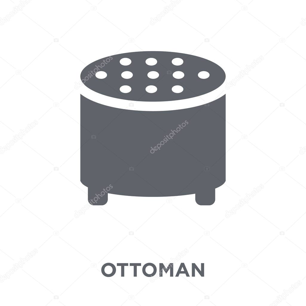 Ottoman icon. Ottoman design concept from Furniture and household collection. Simple element vector illustration on white background.