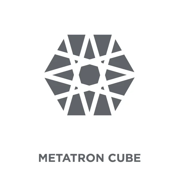 Icona Del Cubo Metatron Concetto Design Del Cubo Metatron Della — Vettoriale Stock