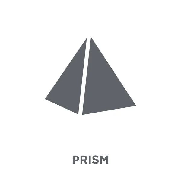Icono Prisma Concepto Diseño Prisma Colección Geometry Ilustración Simple Del — Vector de stock