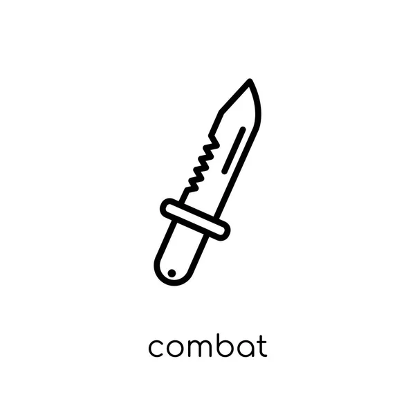 Icône Combat Icône Combat Vectoriel Linéaire Plat Moderne Mode Sur — Image vectorielle