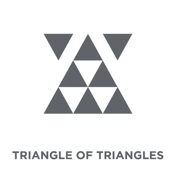 Triangle Triangles Icon Triangle Triangles Design Concept Geometry Collection Simple — Stock Vector