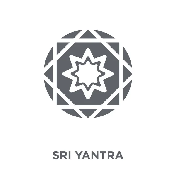 Sri Yantra 从几何收藏的斯里扬特拉设计理念 简单的元素向量例证在白色背景 — 图库矢量图片