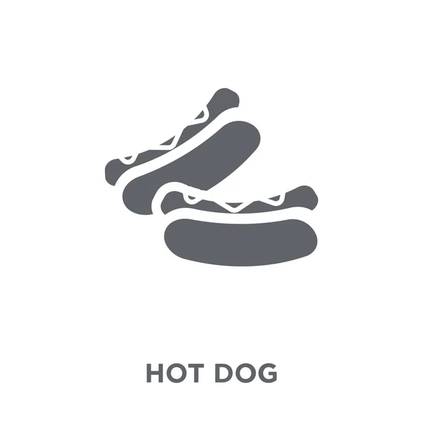 Hot Dog Ikonra Hot Dog Étterem Kollekciójának Koncepció Egyszerű Elem — Stock Vector