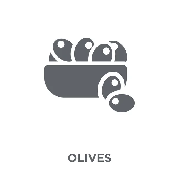 Icona Degli Ulivi Concetto Design Delle Olive Della Collezione Restaurant — Vettoriale Stock