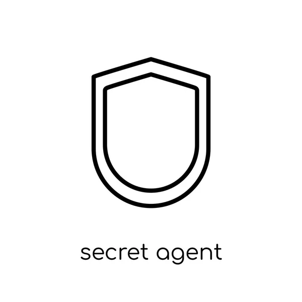 Icono Del Agente Secreto Icono Moderno Moderno Del Agente Secreto — Vector de stock