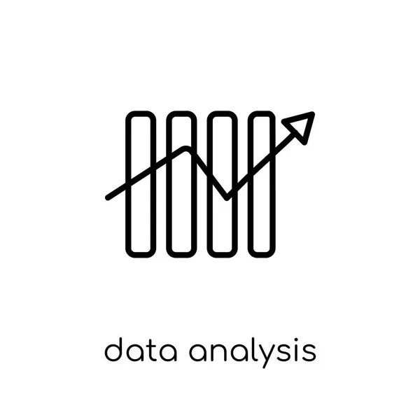 Icono Análisis Datos Icono Moderno Moderno Análisis Datos Vectores Lineales — Vector de stock