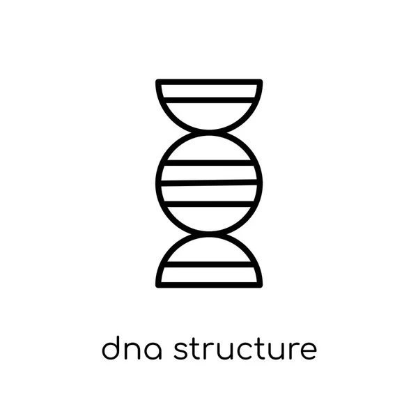 Dna Structure Icon Trendy Modern Flat Linear Vector Dna Structure — Stock Vector