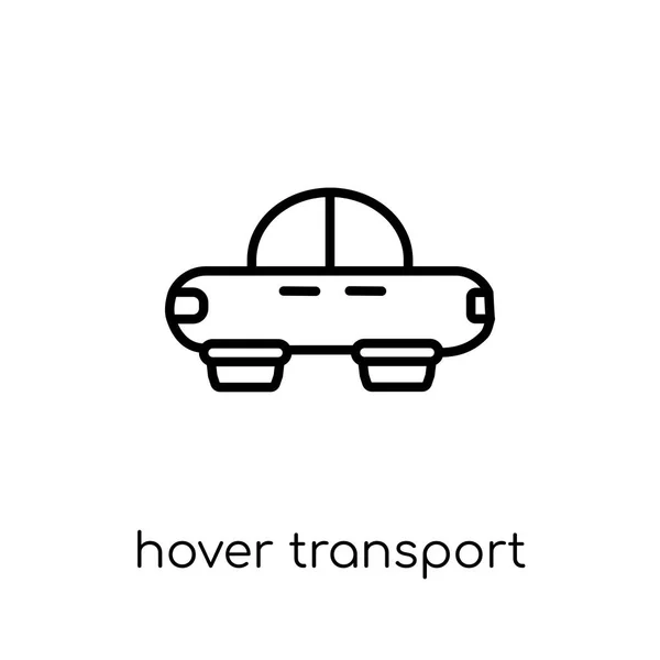 Flotar Icono Transporte Moderno Moderno Vector Lineal Plano Hover Icono — Vector de stock