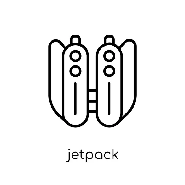 Ícone Jetpack Vetor Linear Plano Moderno Moderno Moda Ícone Jetpack — Vetor de Stock