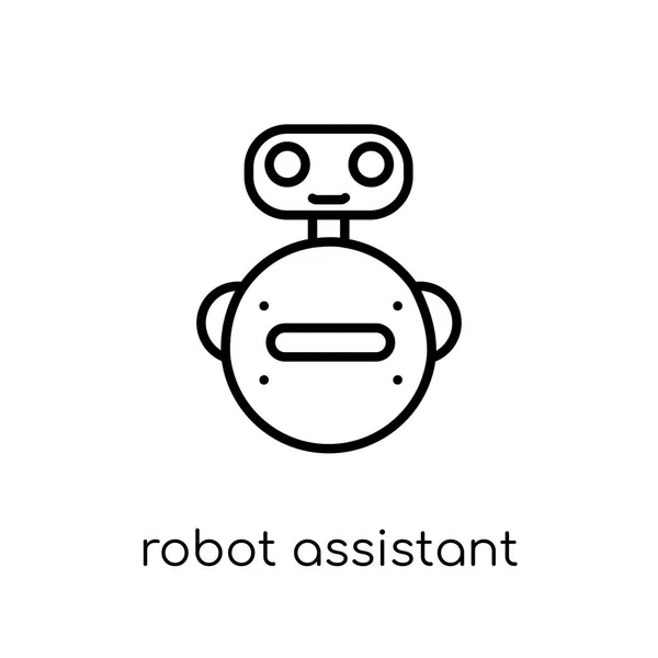 Icono Asistente Robot Icono Moderno Moderno Del Asistente Del Robot — Archivo Imágenes Vectoriales