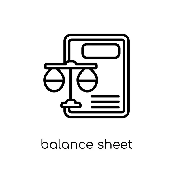 Icono Del Balance Moderno Moderno Plano Lineal Vector Balance Icono — Archivo Imágenes Vectoriales