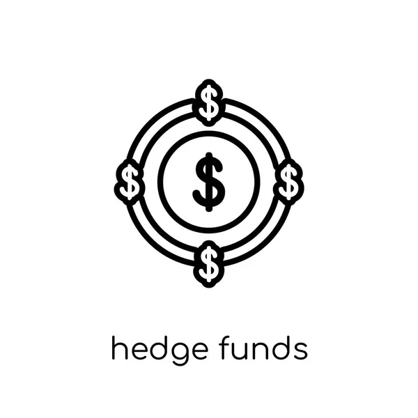 Εικονίδιο Αμοιβαίων Κεφαλαίων Μοντέρνα Σύγχρονη Επίπεδη Γραμμική Διάνυσμα Hedge Funds — Διανυσματικό Αρχείο