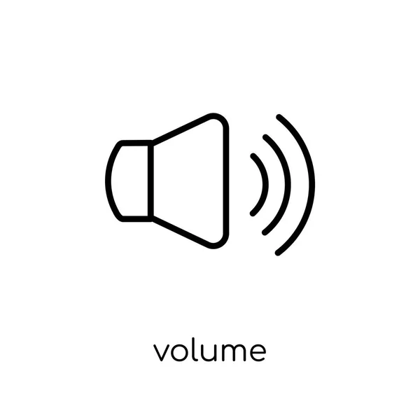 Volume Icon Trendy Modern Flat Linear Vector Volume Icon White — Stock Vector