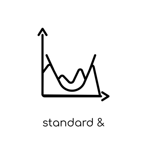 Standard Poor 500 Stock Index Icon Модные Современные Плоские Линейные — стоковый вектор