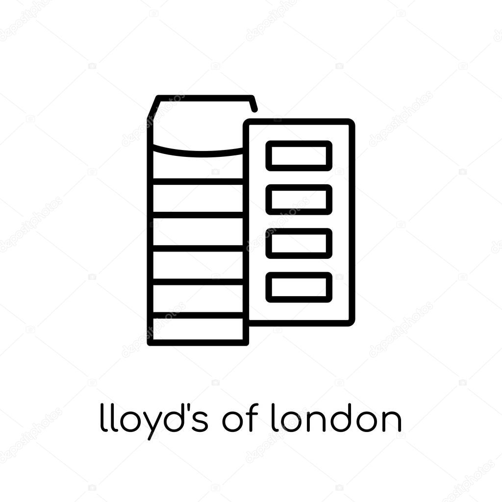 Lloyd's of London icon. Trendy modern flat linear vector Lloyd's of London icon on white background from thin line Business collection, editable outline stroke vector illustration