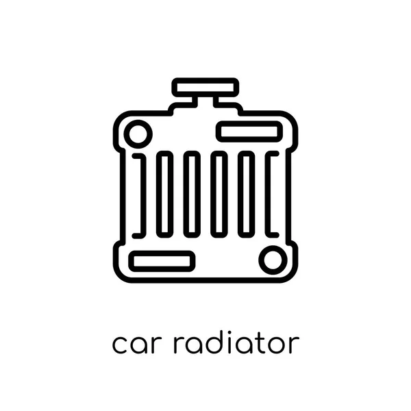 Εικονίδιο Αυτοκινήτου Ψυγείου Μοντέρνα Σύγχρονη Επίπεδη Γραμμικά Διανυσματικά Αυτοκίνητο Καλοριφέρ — Διανυσματικό Αρχείο