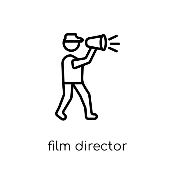 Film Director Icon Trendy Modern Flat Linear Vector Film Director — Stock Vector