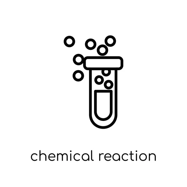 Icono Reacción Química Moderno Vector Lineal Plano Moda Icono Reacción — Vector de stock