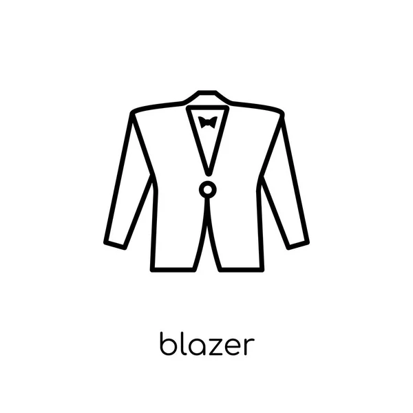 Ícone Blazer Ícone Blazer Vetorial Linear Plano Moderno Moda Fundo — Vetor de Stock