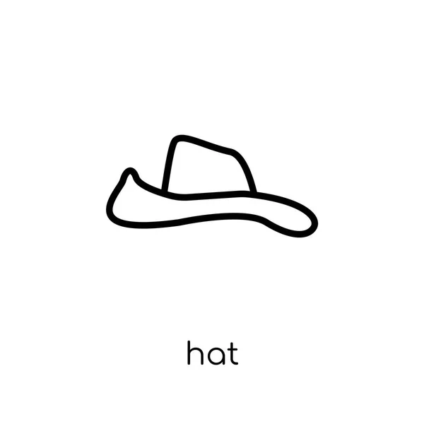 Icono Del Sombrero Icono Moderno Moderno Del Sombrero Del Vector — Vector de stock