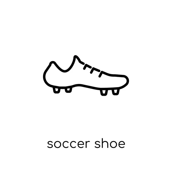 Ícone Sapato Futebol Moda Moderna Plana Vetor Linear Ícone Sapato —  Vetores de Stock
