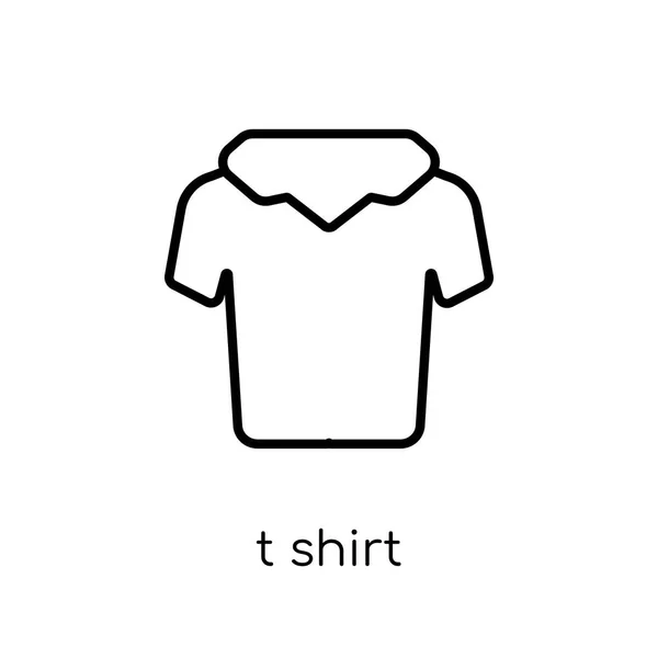 Icône Shirt Trendy Moderne Plat Vecteur Linéaire Shirt Icône Sur — Image vectorielle