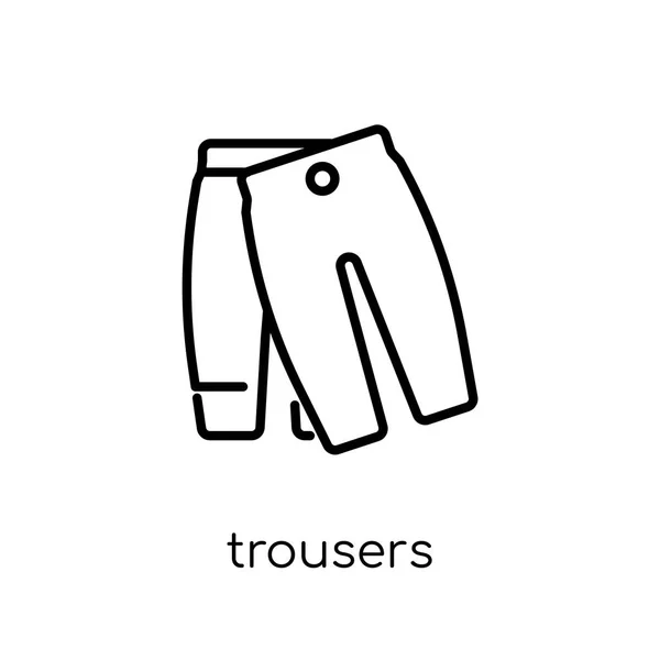 Pantolon Simgesi Modaya Uygun Modern Düz Doğrusal Vektör Pantolon Simgesi — Stok Vektör