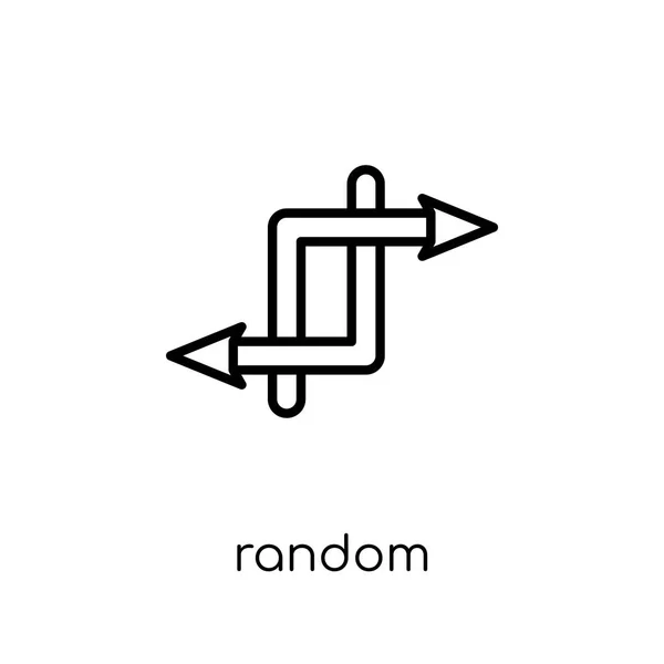 Random Icon Trendy Modern Flat Linear Vector Random Icon White — Stock Vector