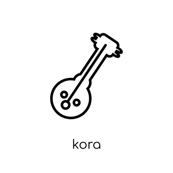 Kora Ikone Trendige Moderne Flache Lineare Vektor Kora Ikone Auf — Stockvektor