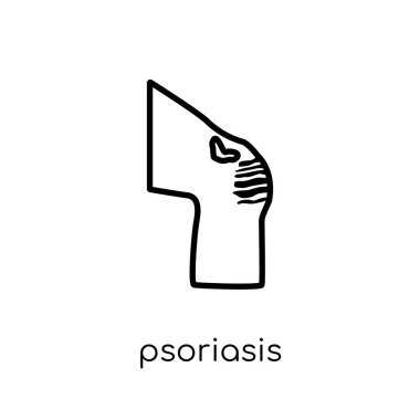 Sedef simgesi. Modaya uygun modern düz doğrusal vektör sedef simgesine ince çizgi hastalıkları koleksiyonu, düzenlenebilir anahattı kontur vektör çizim beyaz arka plan