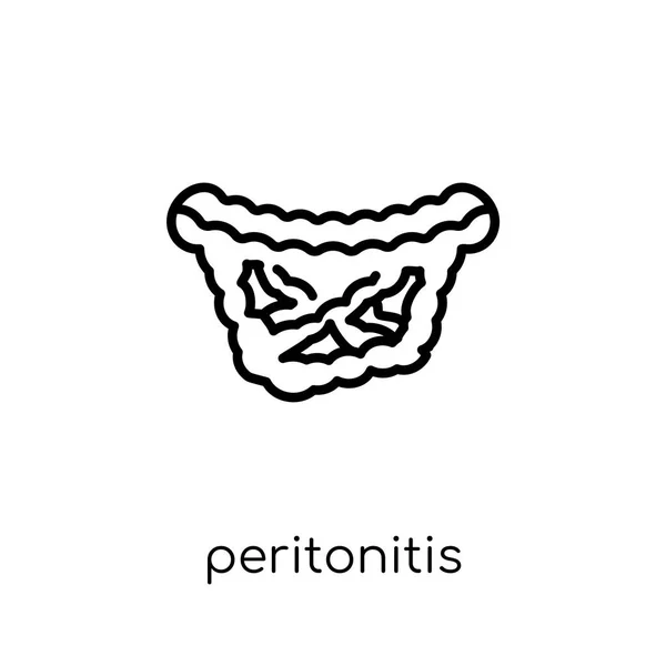 Icono Peritonitis Moderno Moderno Vector Lineal Plano Peritonitis Icono Sobre — Vector de stock