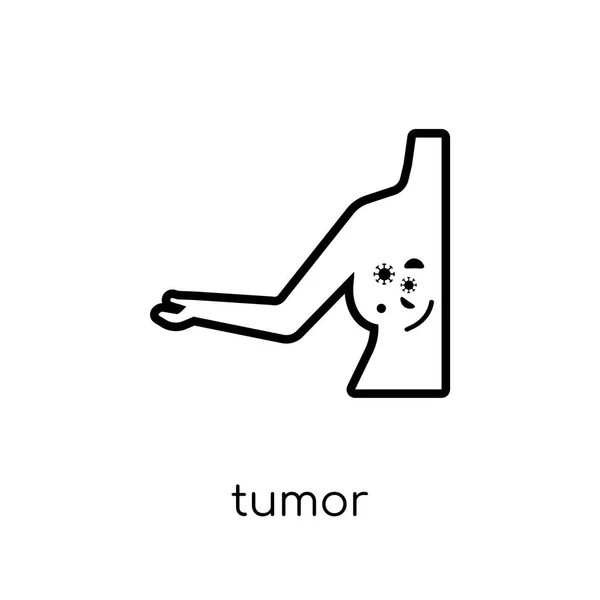 Tumor Icon Trendy Modern Flat Linear Vector Tumor Icon White — Stock Vector