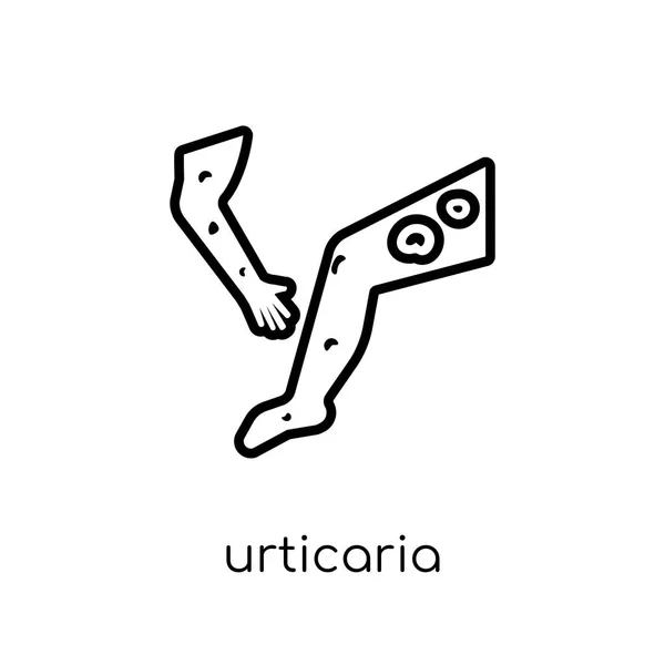 Icono Urticaria Moderno Vector Lineal Plano Moderno Urticaria Icono Sobre — Vector de stock