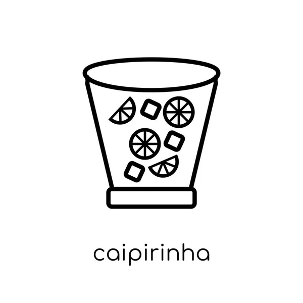 Icono Caipirinha Moderno Moderno Vector Lineal Plano Caipirinha Icono Sobre — Vector de stock