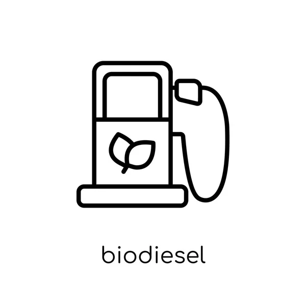 Икона Биодизеля Модный Современный Плоский Линейный Векторный Биодизель Белом Фоне — стоковый вектор