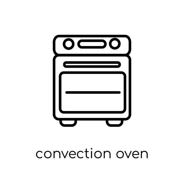 Convectie Oven Pictogram Trendy Moderne Flat Lineaire Convectie Oven Pictogram — Stockvector