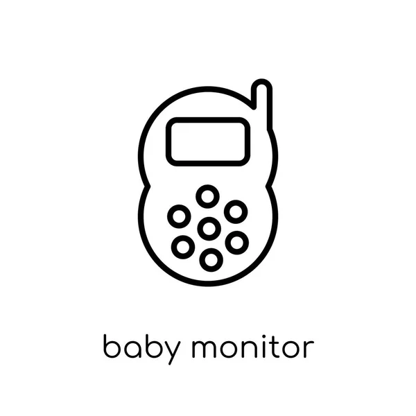 Baby Monitor Ikona Modny Nowoczesny Liniowych Płaskich Wektor Baby Monitor — Wektor stockowy