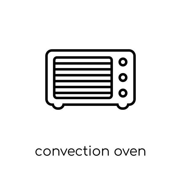 Convectie Oven Pictogram Trendy Moderne Vlakke Lineaire Vector Convectie Oven — Stockvector