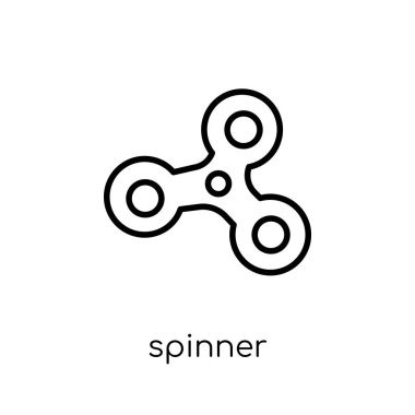 değer değiştirici simgesi. Modaya uygun modern düz doğrusal vektör spinner simgesi ince çizgi Arcade Collection, Anahat vektör çizim beyaz arka plan üzerinde