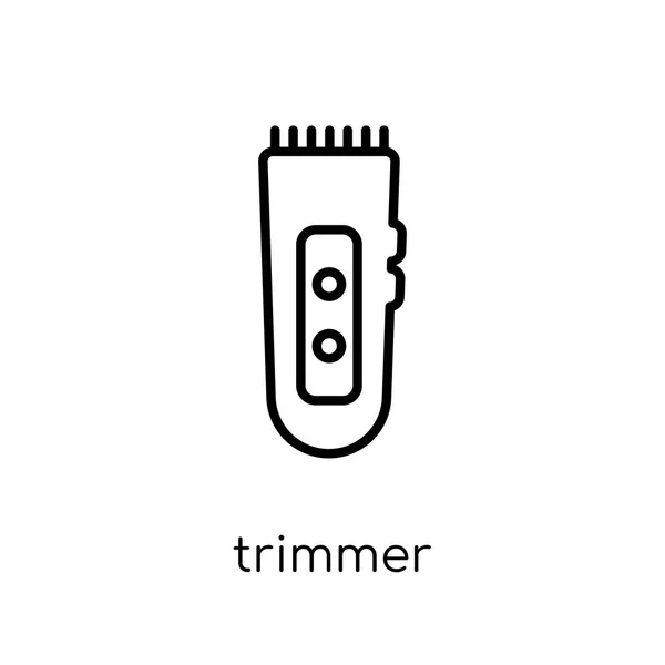 Icona Trimmer Trendy Moderno Piatto Lineare Vettoriale Trimmer Icona Sfondo — Vettoriale Stock