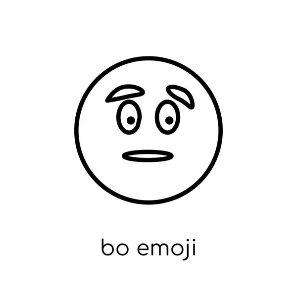 Ícone Emoji Entediado Moderna Moderna Plana Vetor Linear Entediado Emoji —  Vetores de Stock