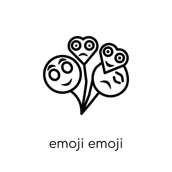 Emoji Icono Emoji Moderno Moderno Vector Lineal Plano Emoji Emoji — Vector de stock