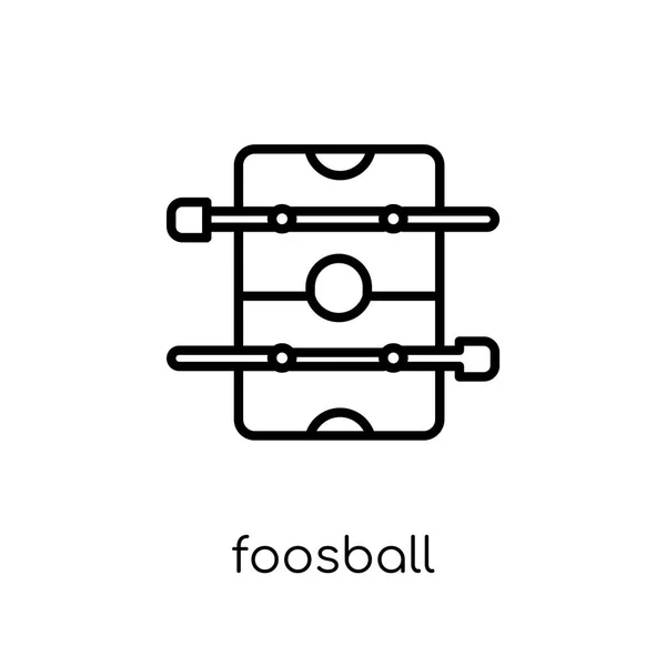 Tafelvoetbal Pictogram Trendy Moderne Vlakke Lineaire Vector Tafelvoetbal Icoon Een — Stockvector