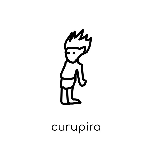 Икона Курупиры Модный Современный Плоский Линейный Вектор Курупира Иконка Белом — стоковый вектор