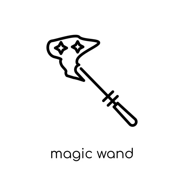 Magic Wand Icon Trendy Modern Flat Linear Vector Magic Wand — Stock Vector