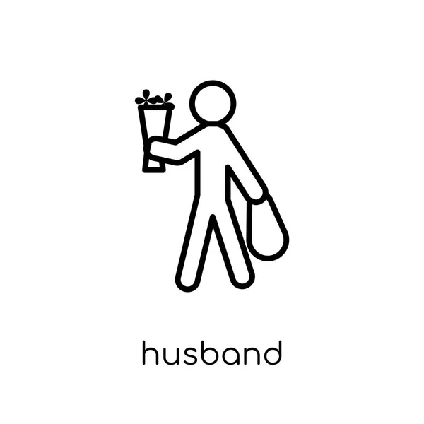 Εικονίδιο Του Συζύγου Μοντέρνα Σύγχρονη Επίπεδη Γραμμικά Διανυσματικά Σύζυγος Εικονίδιο — Διανυσματικό Αρχείο