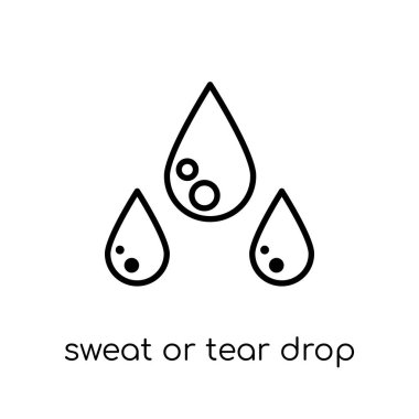 Sweat Or Tear Drop Outline Free Vector Eps Cdr Ai Svg Vector Illustration Graphic Art