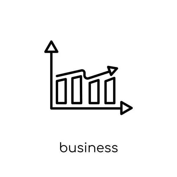 Ikone Der Wirtschaftsleistung Trendige Moderne Flache Lineare Vektor Business Performance — Stockvektor
