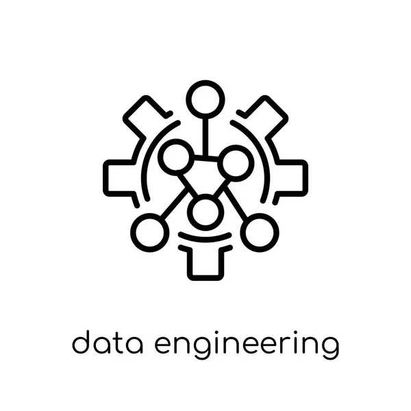 Icono Ingeniería Datos Icono Moderno Ingeniería Datos Vectores Lineales Planos — Archivo Imágenes Vectoriales